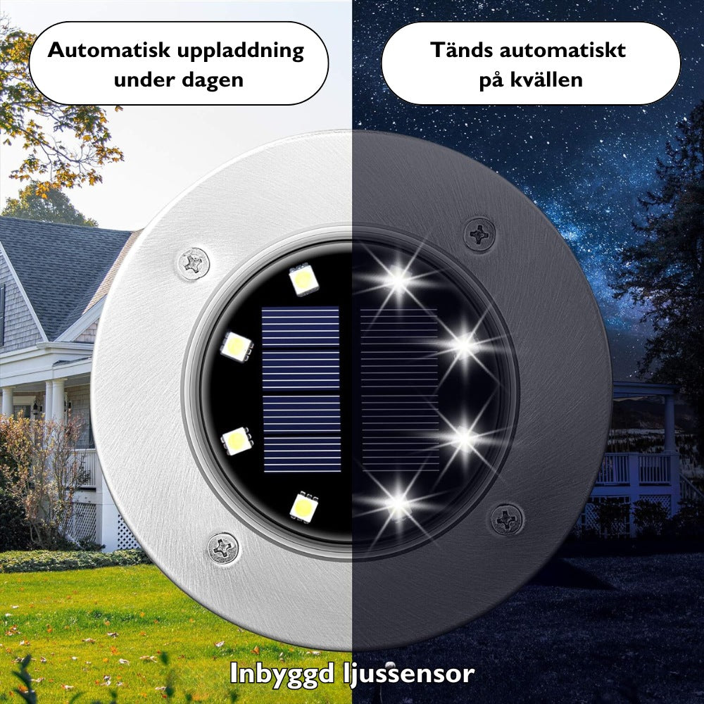 Ljuspuckar | Solcellsdriven Trädgårdsbelysning